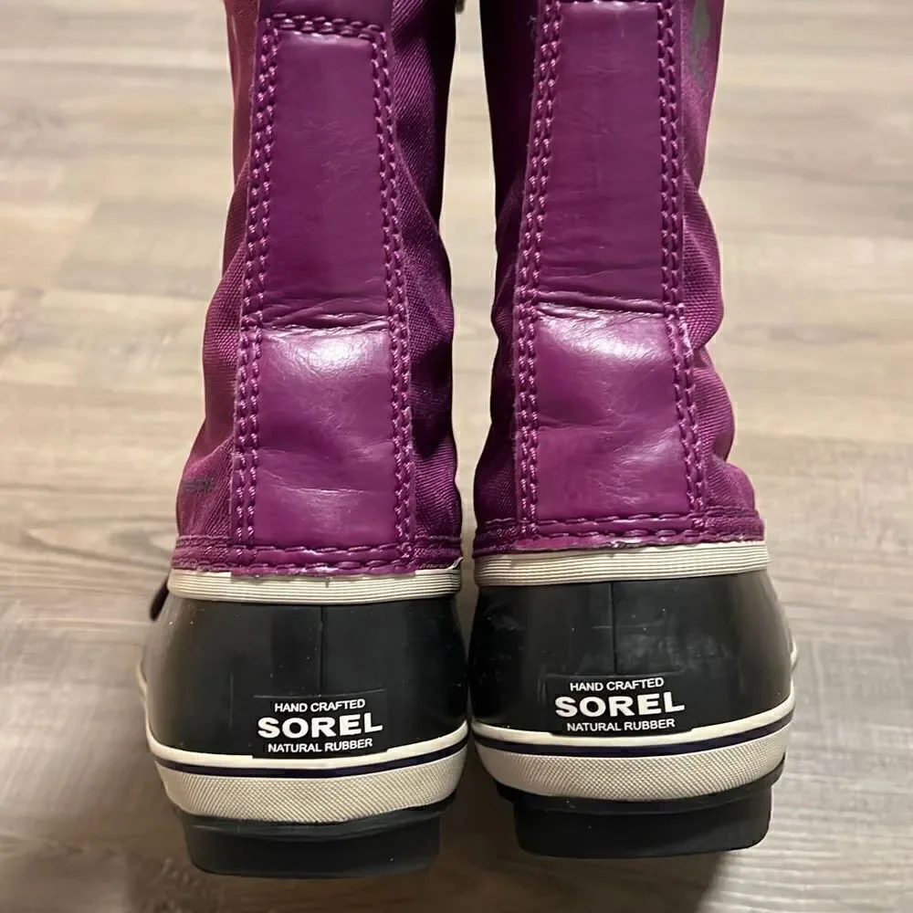 Sorel Women’s 6 Purple Insulated Yoot Pack Nylon Winter Water Resistant Boots